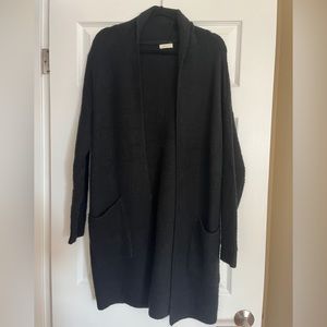 Black soft cardigan. Size small